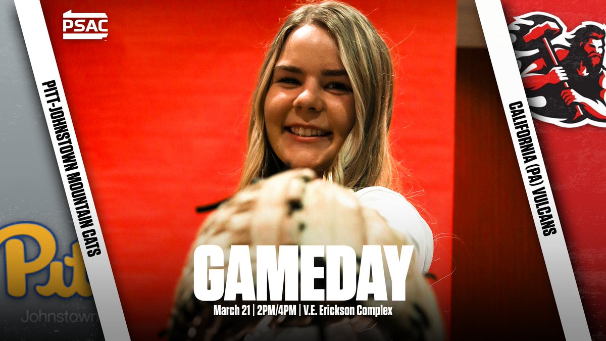 calvulcans's tweet photo. SOFT: Cal opens PSAC West action today as it travels to face the Pitt-Johnstown Mountain Cats in a doubleheader!

📍 Johnstown, PA
🏟️ V.E. Erickson Complex
🕛 2PM / 4PM
📊 https://t.co/ZYPysFhPlv
📺 https://t.co/j1y7xJsL6M https://t.co/dKOmvmakM9