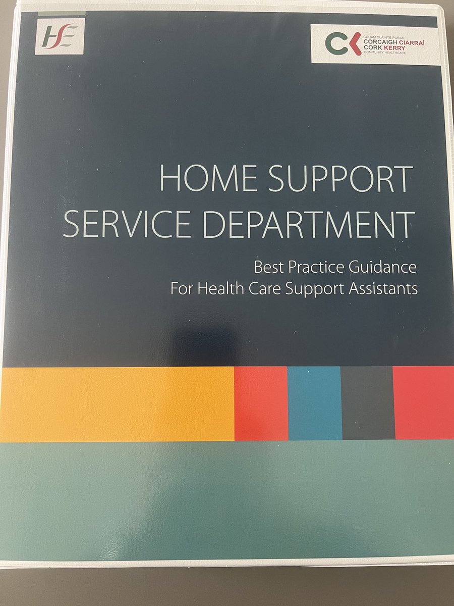 Mariodonovan08's tweet photo. Congratulations ⁦@CorkKerryCH⁩ Home Support Service Department on the launch of Best Practice Guidance for Health Care Support Assistants.  #HCSAs are very valued members of our team supporting people to live well at home ⁦@slaintecare⁩ ⁦@ICPOPIreland⁩ ⁦ https://t.co/j8rbCG2TvM