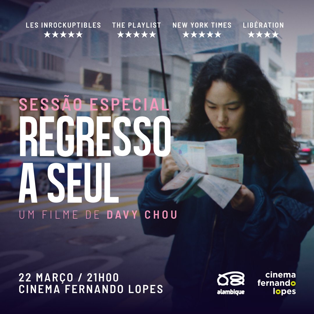 Antena 3 (@antena3rtp) on Twitter photo Nesta quarta-feira, a <a href="/viteresavi/">Teresa Vieira</a> apresenta uma sessão especial de exibição de "Regresso a Seul" no <a href="/cinemaflopes/">Cinema Fernando Lopes</a>.
Estamos a oferecer entradas: media.rtp.pt/antena3/?p=267… Nesta quarta-feira, a <a href="/viteresavi/">Teresa Vieira</a> apresenta uma sessão especial de exibição de "Regresso a Seul" no <a href="/cinemaflopes/">Cinema Fernando Lopes</a>.
Estamos a oferecer entradas: media.rtp.pt/antena3/?p=267…