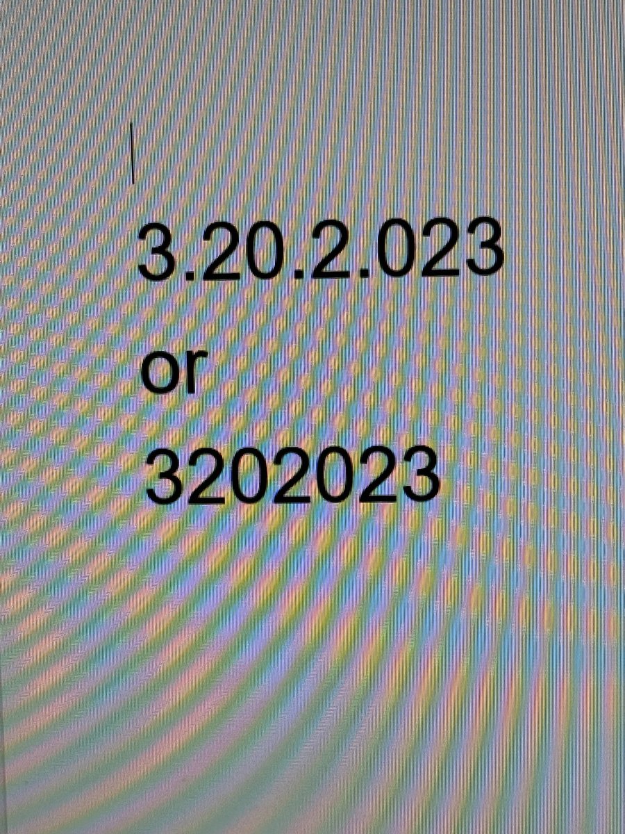 In case you missed it, today’s date is a palindrome!! Moire pattern courtesy cellphone distortion at X3.