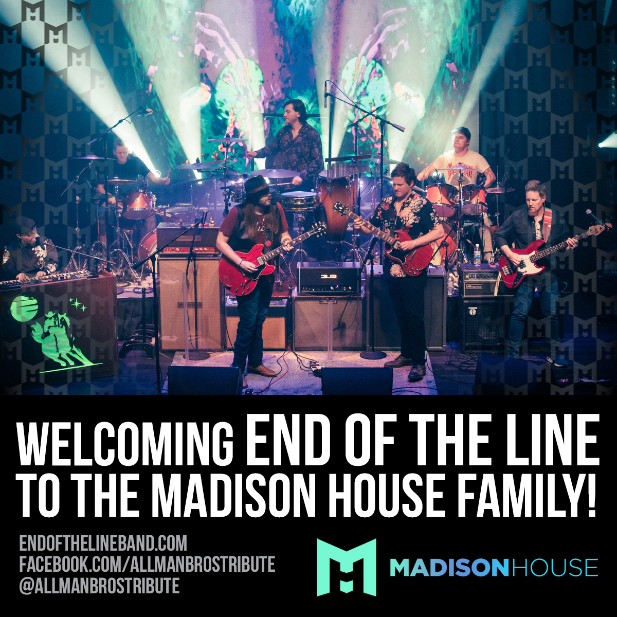 madisonhouse's tweet image. Kicking off Monday with welcoming End Of The Line to the #MadisonHouse Fam! #EndofTheLine #AllmanBrothers