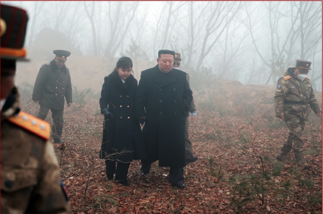 rwinstanleyc's tweet photo. #NorthKorea holds a 'Nuclear Counterattack Simulation Drill' which involves KJU and KJA heading through the forest to the bunker? #rodong https://t.co/MBXLembyFY https://t.co/kV9Iy62sXk
