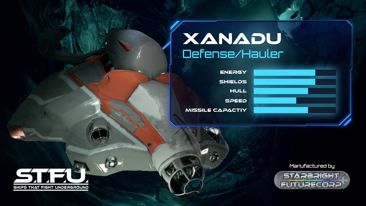 Stay steadfast in defence with the beefy Xanadu. Packing high energy and strong shields, this giant is anything but gentle. 💪

#STFU #6DOF #Space #Scifi #indiegames #indiedevs #gaming #gamer #games #Web3 #6dof