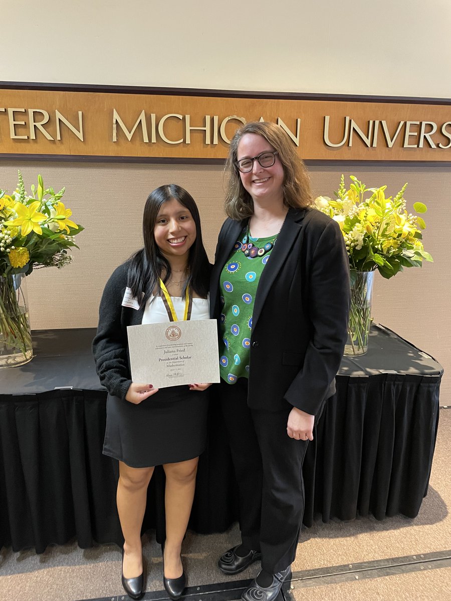 The WMU Mathematics Department and WMU Mathematics Education community are proud to celebrate the outstanding achievement of WMU senior, Juliana Fried, who was recognized this past week as a 2023 WMU Presidential Scholar.