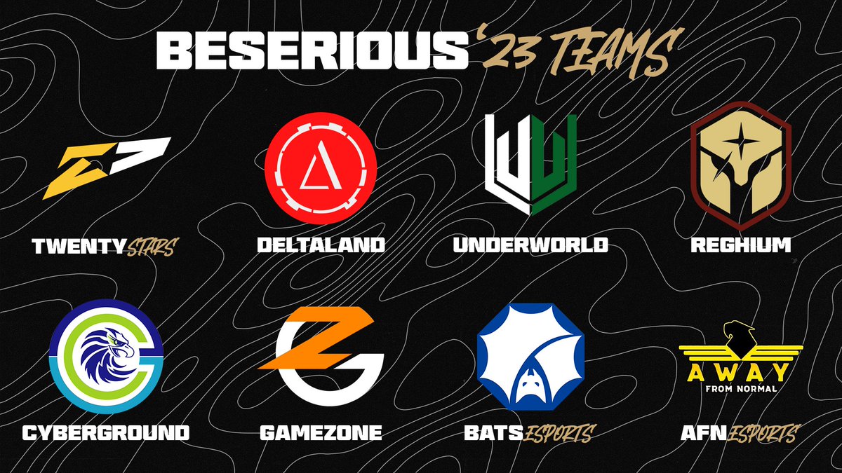 BeSeriousR6's tweet image. Siamo lieti di presentarvi le 8️⃣ organizzazioni che faranno parte dalla prossima STAGIONE🥳

✨️Appuntamento Mercoledì 29 Marzo ore 18:00 

Riusciranno i @20starsEsports a difendere il titolo del 2022❓️

#R6BeSerious