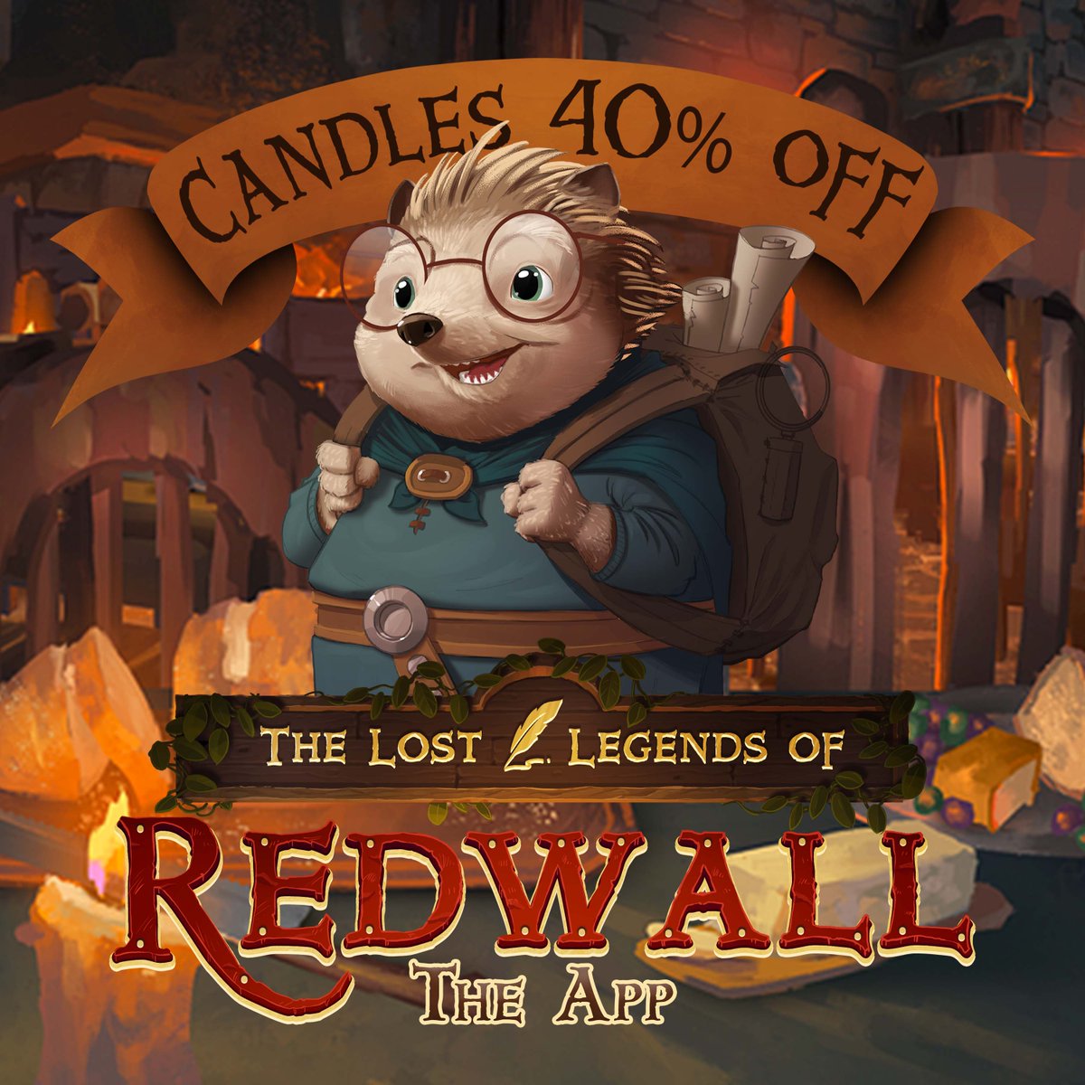 redwallstories's tweet photo. Feeling a craving for a good read? 

Today through 3/27, candles are 40% off in our text-based adventure "The Lost Legends of Redwall"! https://t.co/JzPybdvlbL