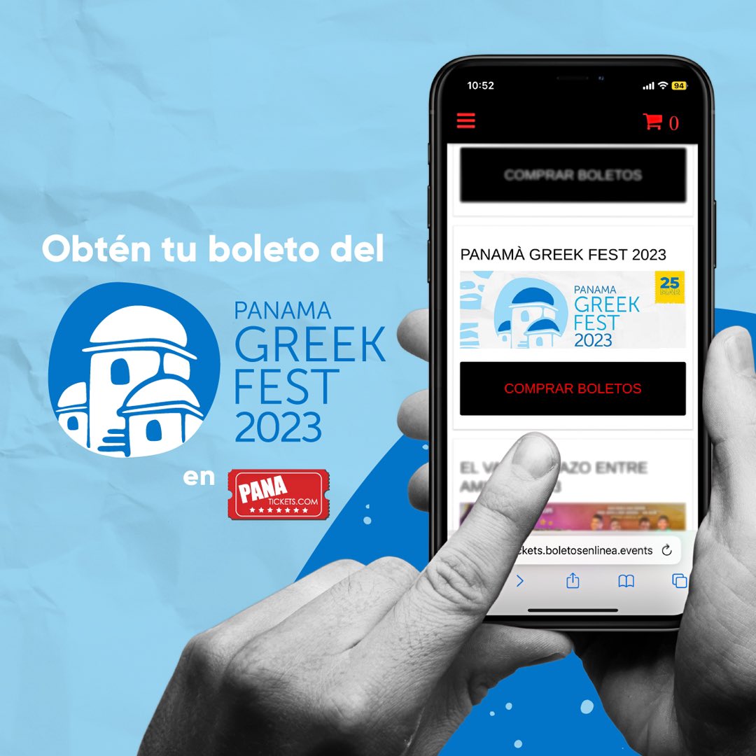 FALTAN 5 DÍAS!
Y si también hueles eso, es porque sabes que el <a href="/greekfestpty/">Panama Greek Fest</a> es este sábado.
No te puedes perder de rica comida, nuestros bailes tradicionales, romper platos y entre todas nuestras actividades.
25 DE MARZO, DESDE LAS 12:00md Compra tu boleto.