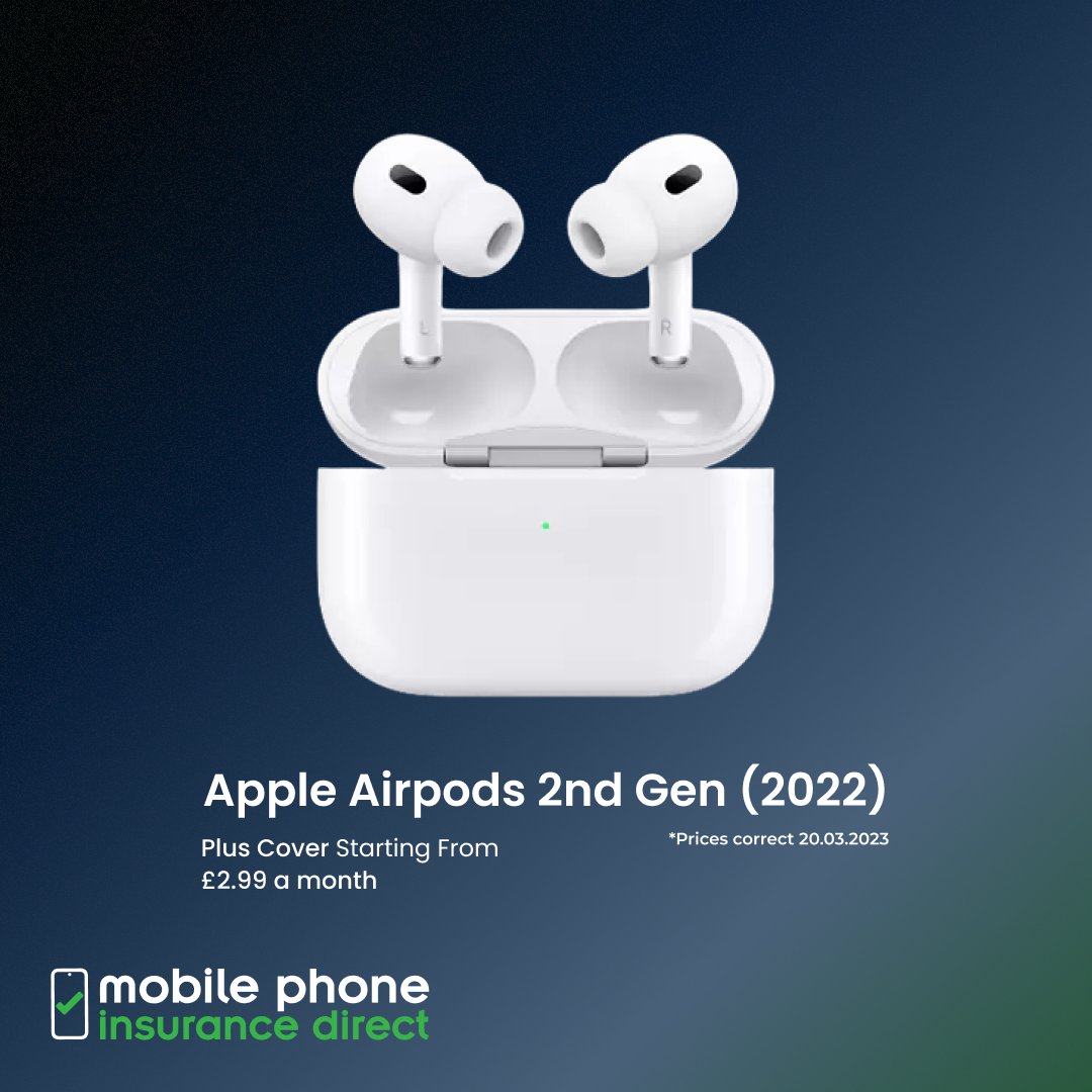 MPID_UK's tweet photo. Get started and insurance Apple Airpod Pro with mobilephoneinsurancedirect, starting from £2.99* per month.

#airpods #headphones #earpods #Apple https://t.co/xgBYnKytuF