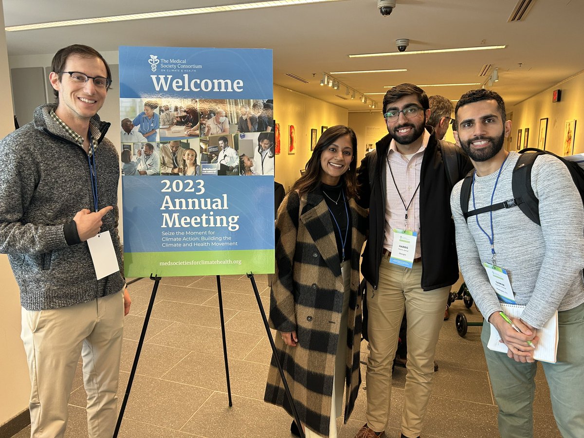 Excited to be with friends and colleagues at <a href="/docsforclimate/">The Medical Society Consortium on Climate & Health</a> annual meeting! I’m guest posting for <a href="/MS4SF/">Medical Students for a Sustainable Future</a> today - follow them for updates! #ClimateHealth2023 <a href="/HarrisJamal6/">Harris Jamal</a> <a href="/SavitaPotarazu/">Savita Potarazu, MD, MPH</a>
