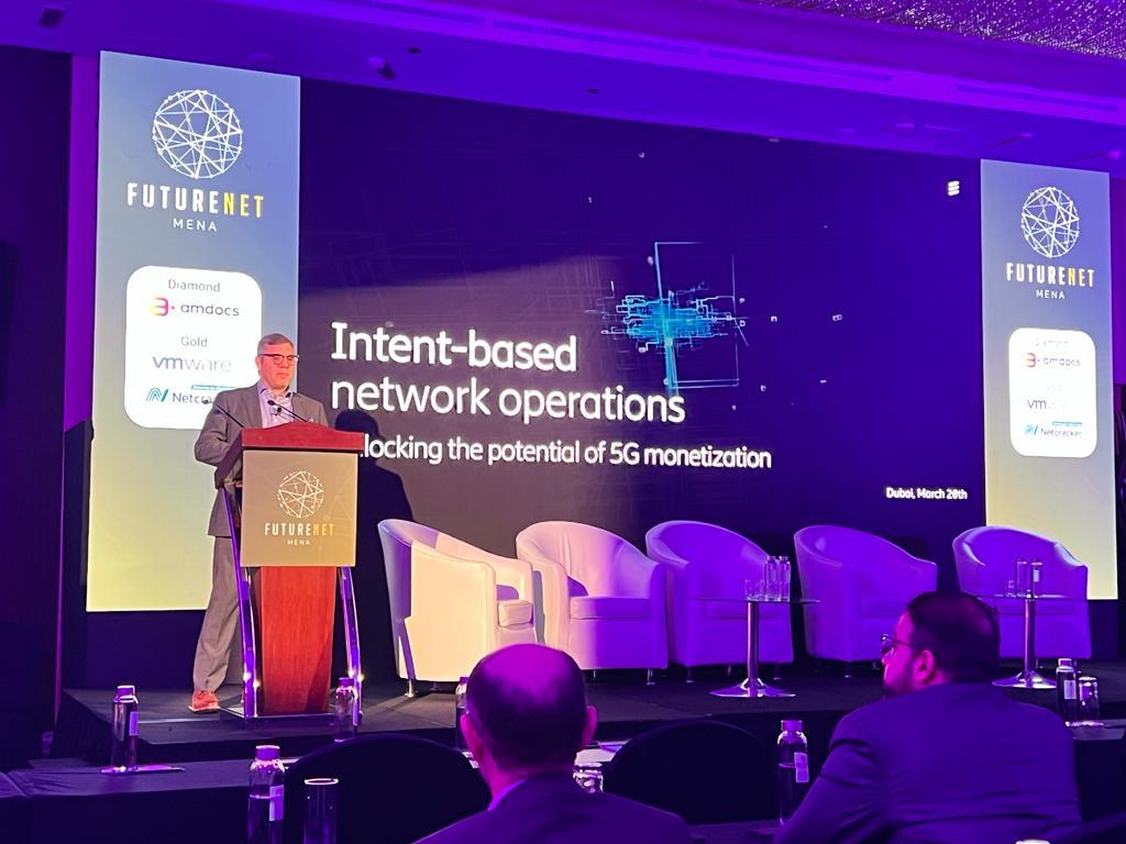 EricssonSoftw's tweet photo. Thanks so much to @FuturenetW 2023 - Middle East &amp; North Africa for a fantastic event! We enjoyed hearing from @ericsson's Sam Keys-Toyer about
➡️ intent-based network operations
➡️ and unlocking the potential of #5G monetization.

Check it out! 📸⬇️ https://t.co/l1n3JbinT3