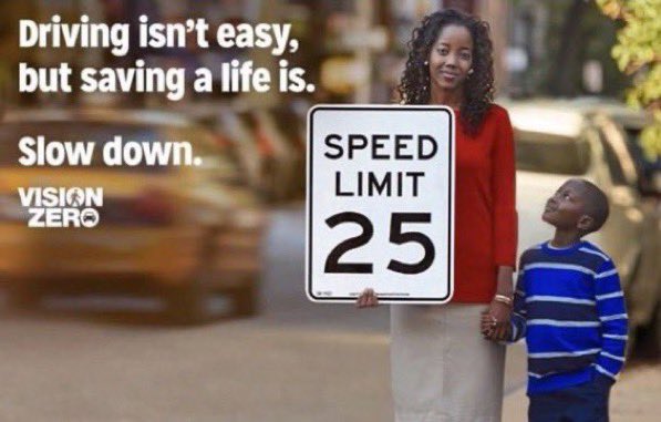 Speeding is never worth it. 

🔴 Prevent Crashes
🟡 Slow Down
🟢 Save a Life 

Protect your fellow New Yorkers from injury and save lives. #Drive25 #VisionZero #SlowDown #TrafficSafety