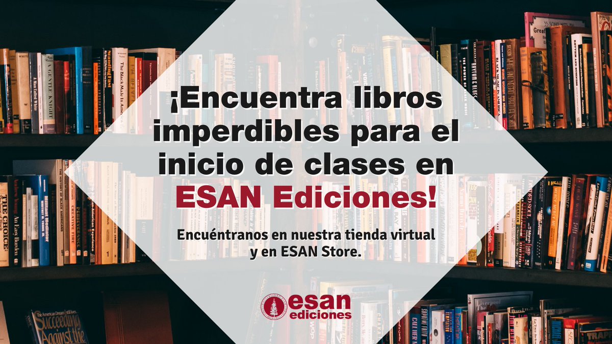 EsanVdi's tweet photo. 💡 La lectura es el eje central del proceso educativo y #ESANEdiciones tiene los libros que necesitas para este inicio de clases.

👉 https://t.co/9oZ4unnB4L

¡También puedes encontrarnos en ESAN Store, ubicado en nuestro campus!

#UniversidadESAN #ESANVDI #Libros https://t.co/1AMQKm857S