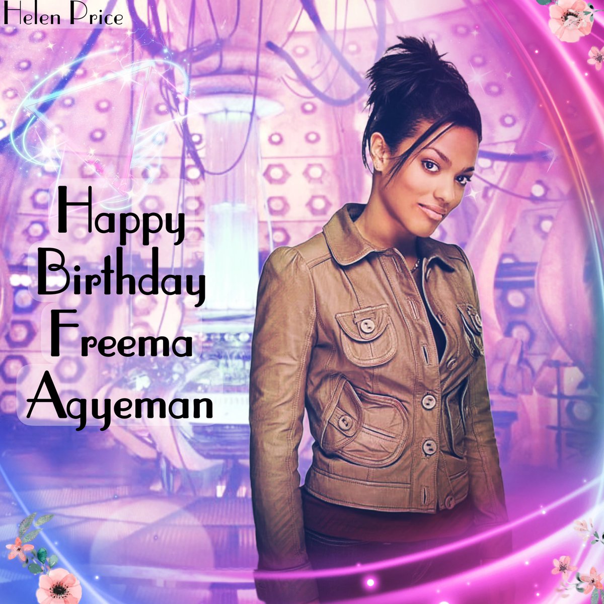 helenprice82's tweet photo. Happy birthday to @FreemaOfficial hope your having a fabulous day 🎂🎂🎂 #doctorwho #newwho #lawandorderuk #torchwood #unit #actress #marthajones #freemaagyeman #companion #bbcdoctorwho #tardis #whovian #dwfandom #bringbackMarthajones #drwho #happybirthday #myedit #drwhoedit https://t.co/RiHHmf13F9