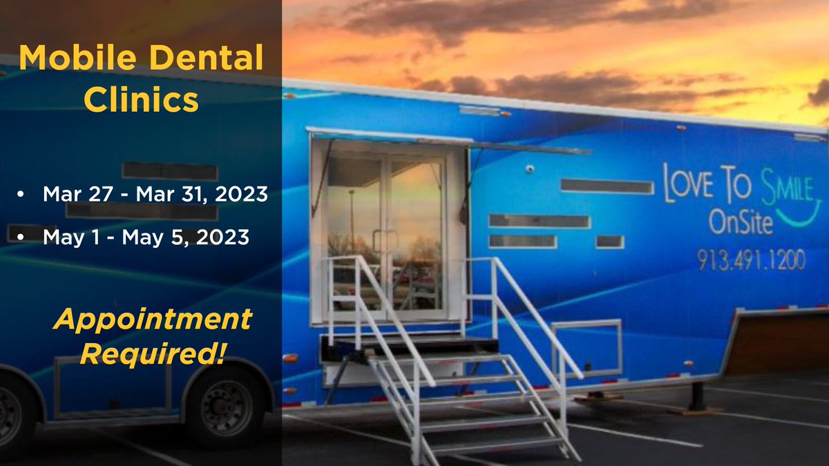 Beak_Healthy's tweet image. Did you know #KUstudents have convenient access to dental services right here on campus! Our next mobile dental clinic is 3/27 - 3/31. Get more information and learn how to make an appointment: rockcha.lk/whs-smile #KUresources