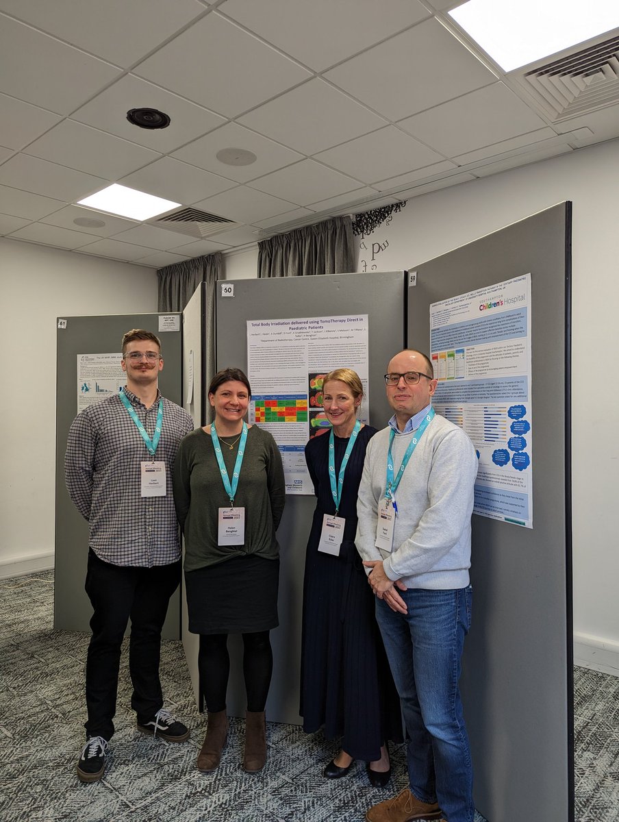 The first official face to face meeting between the Birmingham and Nottingham Paediatric Radiotherapy teams. Providing excellent radiotherapy for paediatric patients across the Midlands Service. @CCLG_UK #CCLG2023