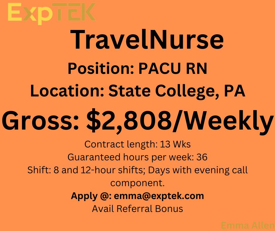 EmmaAllen8872's tweet photo. #usanurses #usatravelnurses #travelnursesjobs   #nursescontractjobs #exploretek #rnjobs  #nursingjobs #contractpositions  #healthcarejobs   #travelnurses #travelnursescareer
#jobopportunityfornurses #travel #nurses  #jobs #usbasednurses #medicalstaffing #travelnursing https://t.co/heHFNAQRx2
