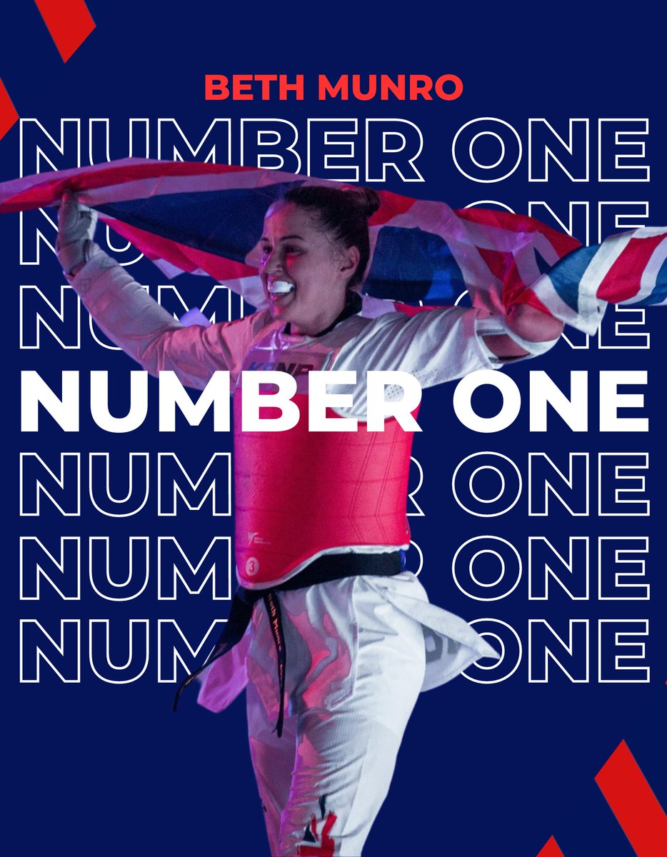 GBTaekwondo's tweet photo. In Beth, we trust. 🙌🏾

The Paralympian has taken the top spot in the world rankings 🎉

#ParaTaekwondo | @BethMunro19 https://t.co/wyS4ruDHGd