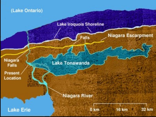 RDPohl1's tweet photo. On the vernal equinox, it's appropriate to reflect on the nature of both astronomical and geological time. A mere 10,000 years ago (just a blip in geological time), there were six great lakes, and much of what is now Western New York lay underneath Glacial Lake Tonawanda. https://t.co/BLf9zp9qNP