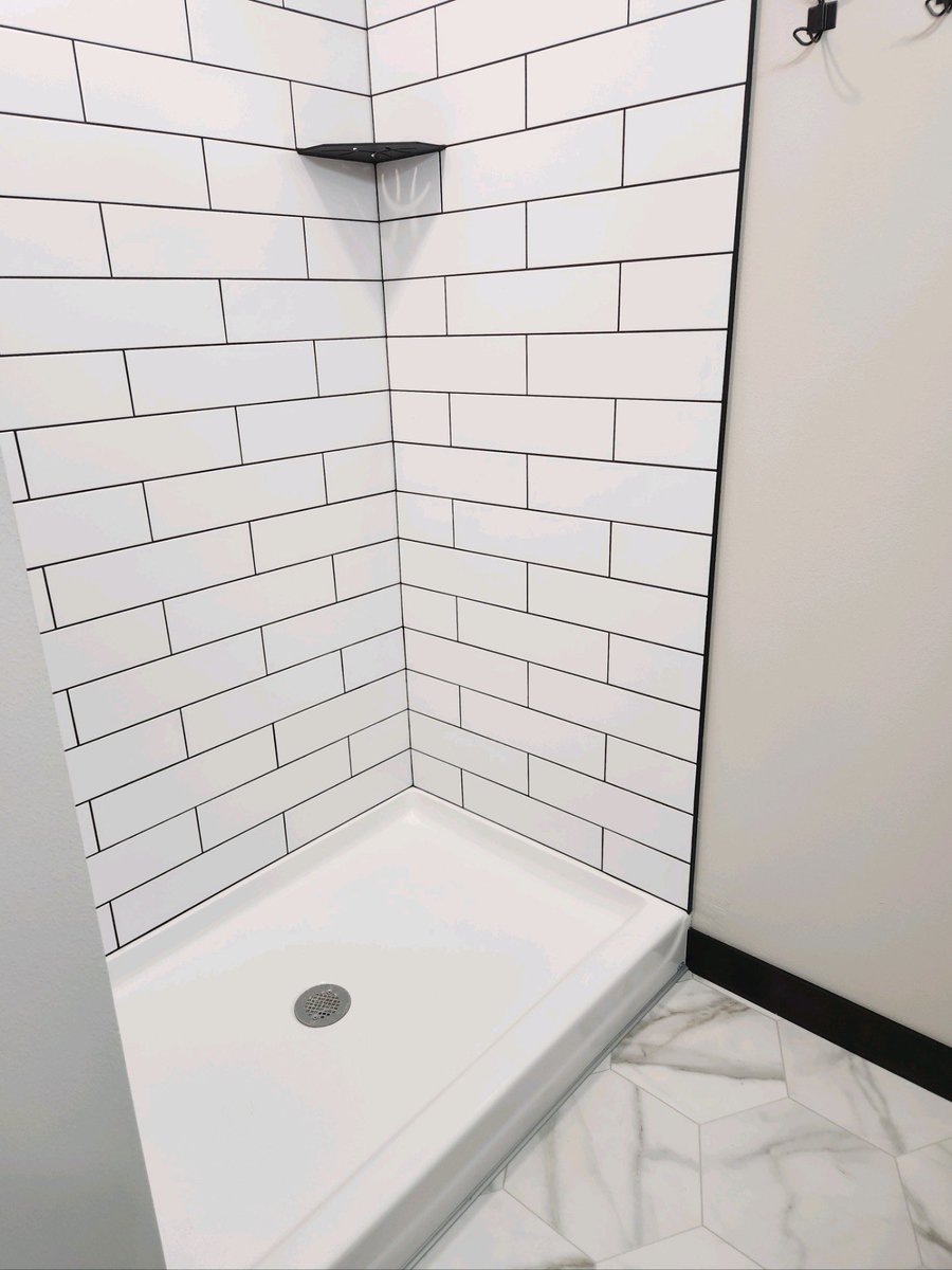 RedRockbuilder's tweet image. Subway tile is a beautiful addition to any bathroom .
