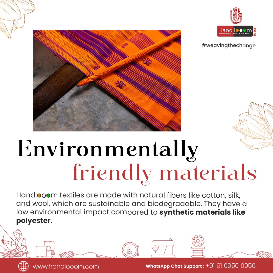 handlooom's tweet image. By choosing handlooom, you are choosing sustainable and ethical practices that benefit the environment, the workers, and the communities involved in their production. 

#handlooom #sustainablefashion #ethicalfashion #supporttraditionalcrafts #consciousconsumerism #choosetoreuse