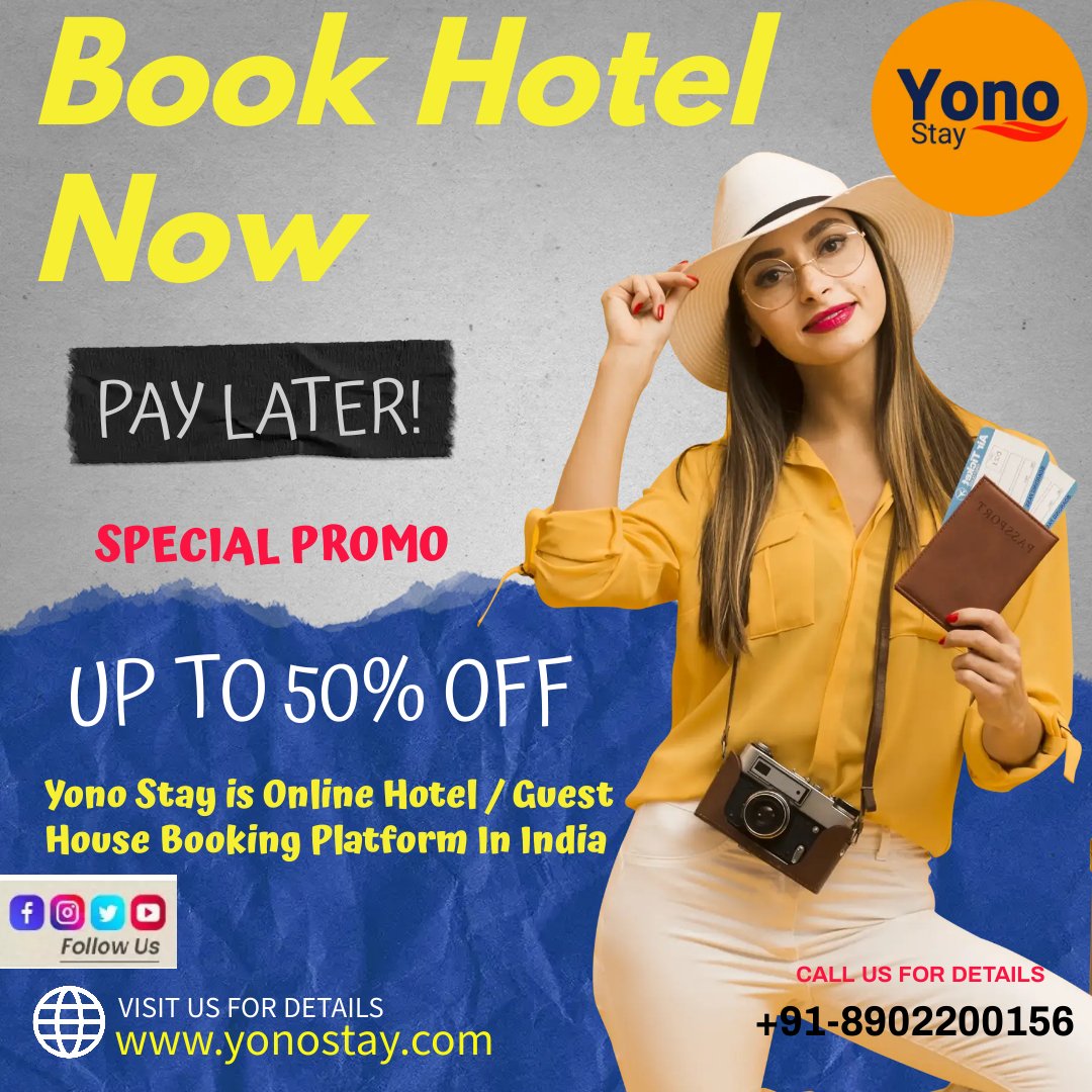 YonoStay's tweet photo. Online Hotel Booking Platform in India.
Website- https://t.co/erDp2qiOQa 
#hotel #hotelroom #Guest #guesthouse #yonostay #Booking #Booking online https://t.co/p1V3ryeaQQ