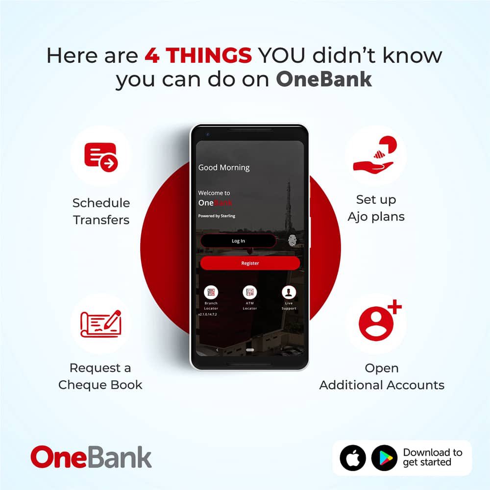 Y’all need to check out #OneBank saving packages, they got the perfect saving plans for your income level and status. Our goal is to ensure you stay protected from unstable economy and recession. 

Sterling Bank 👉🏻 the one customer bank. #SterlingCares