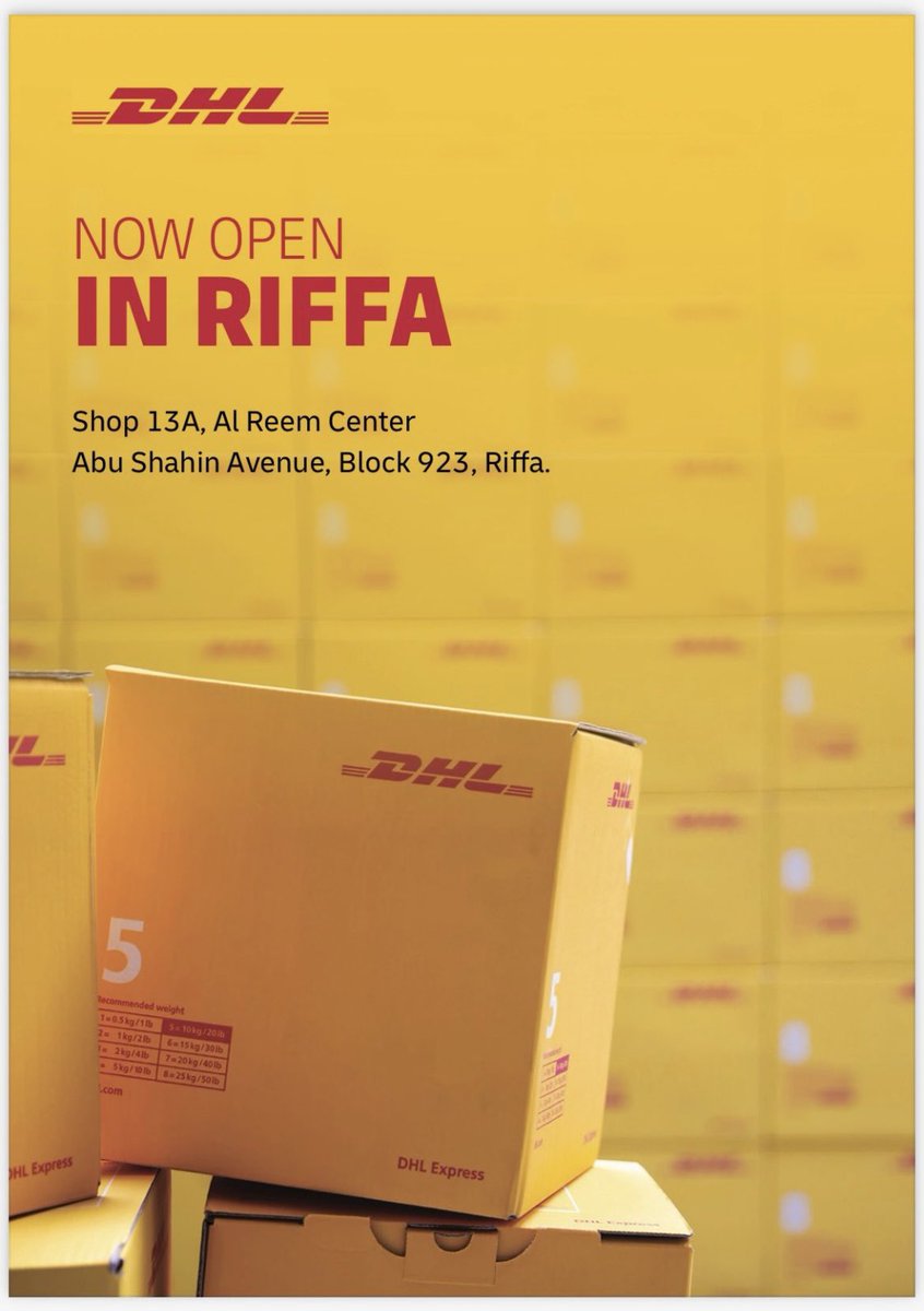 DHLBah's tweet photo. Visit our newest branch in Riffa area - Reem center and enjoy Ramadan’s special discount #Bahrain https://t.co/ycHQrfjMOr