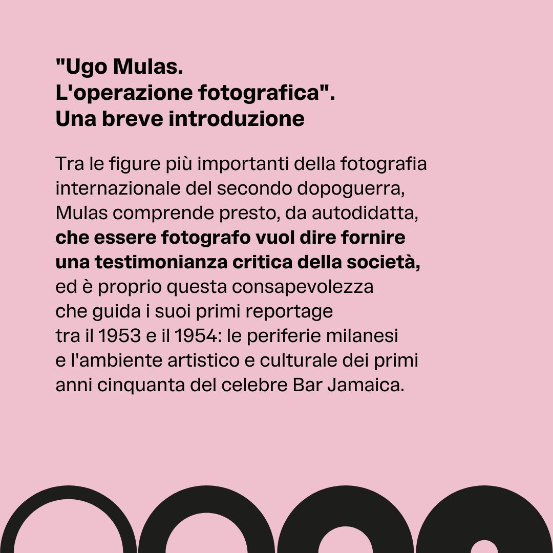 📸 Finalmente entriamo nel vivo di quello che vedrete a partire dal 29 marzo.

La mostra “Ugo Mulas. L’operazione fotografica” è il progetto con cui abbiamo deciso di inaugurare gli spazi di “Le Stanza della Fotografia” 📸

🔗lestanzedellafotografia.it