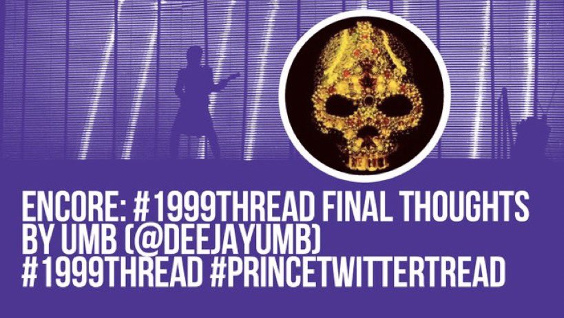 deejayumb's tweet photo. This is my closing hit ‘n run thread to my favourite P album - 1999 - one that I consider to be his most influential.

I’d like to thank all of the Purple Avengers for their phenomenal threads &amp; thanks to all of U for following this series 🙏🏽

#PrinceTwitterThread 
#1999THREAD https://t.co/ICVAJha3a6