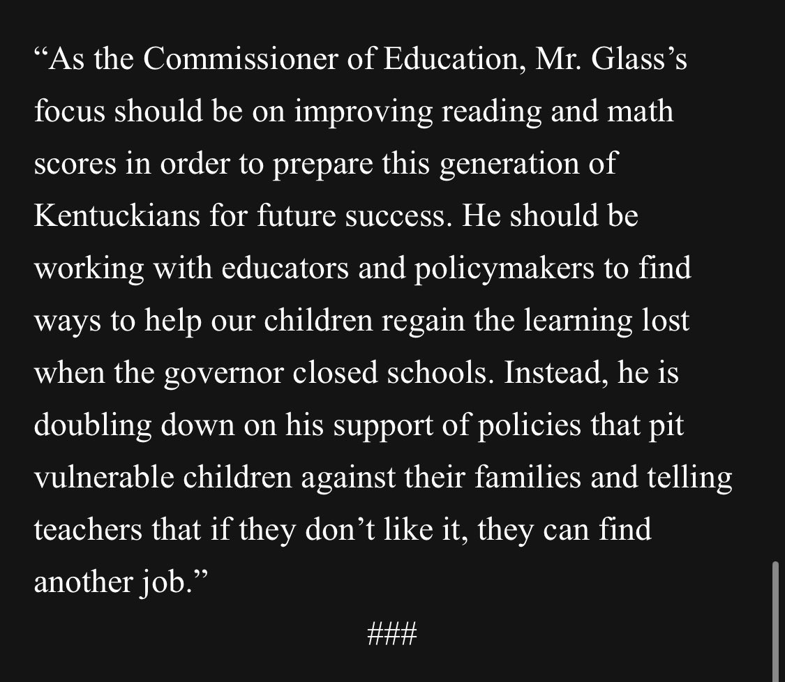 oliviakrauth's tweet photo. House Speaker Pro Tem David Meade fires back at Commissioner Jason Glass 👇🏻 https://t.co/RYpxc5qd1P
