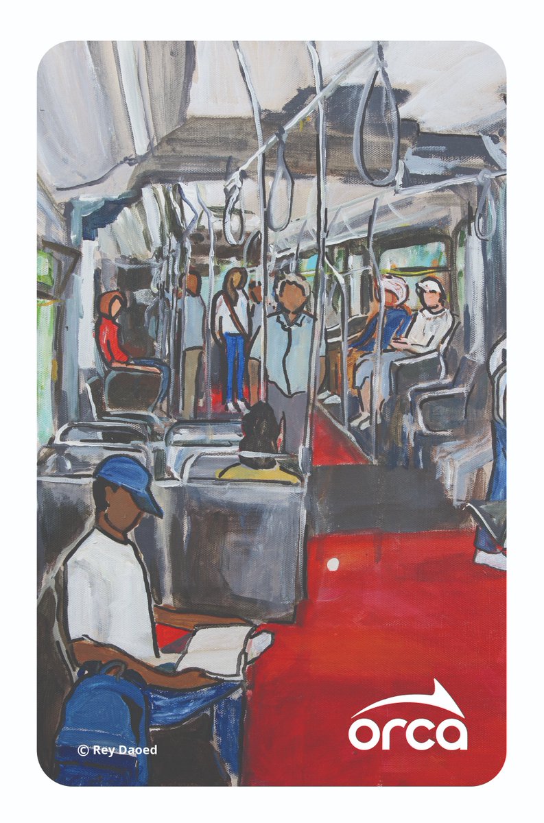 kcexec's tweet image. Check out these limited-edition ORCA cards created by three young artists: Jovita Mercado, Yasiman Ahsani and Rey Daoed.

Each design features imagery tied to the contexts, histories, cultures and communities of the RapidRide H Line, and the upcoming RapidRide G and I lines.