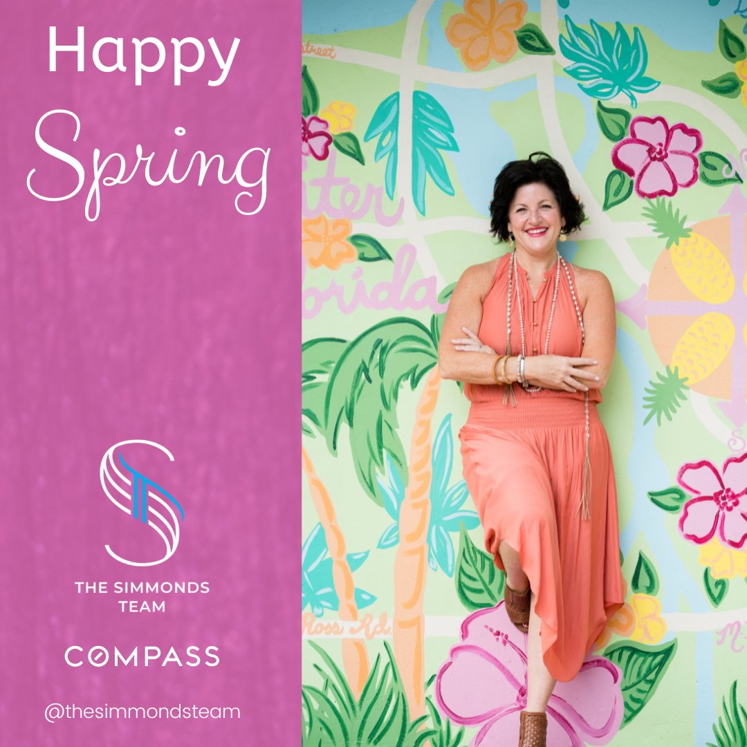 SimmondsTeam's tweet image. Happy First Day of Spring! #thesimmondsteam #conmpassfloridaagents #floridarealtors #floridarealestate #firstdayofspring #happyspring