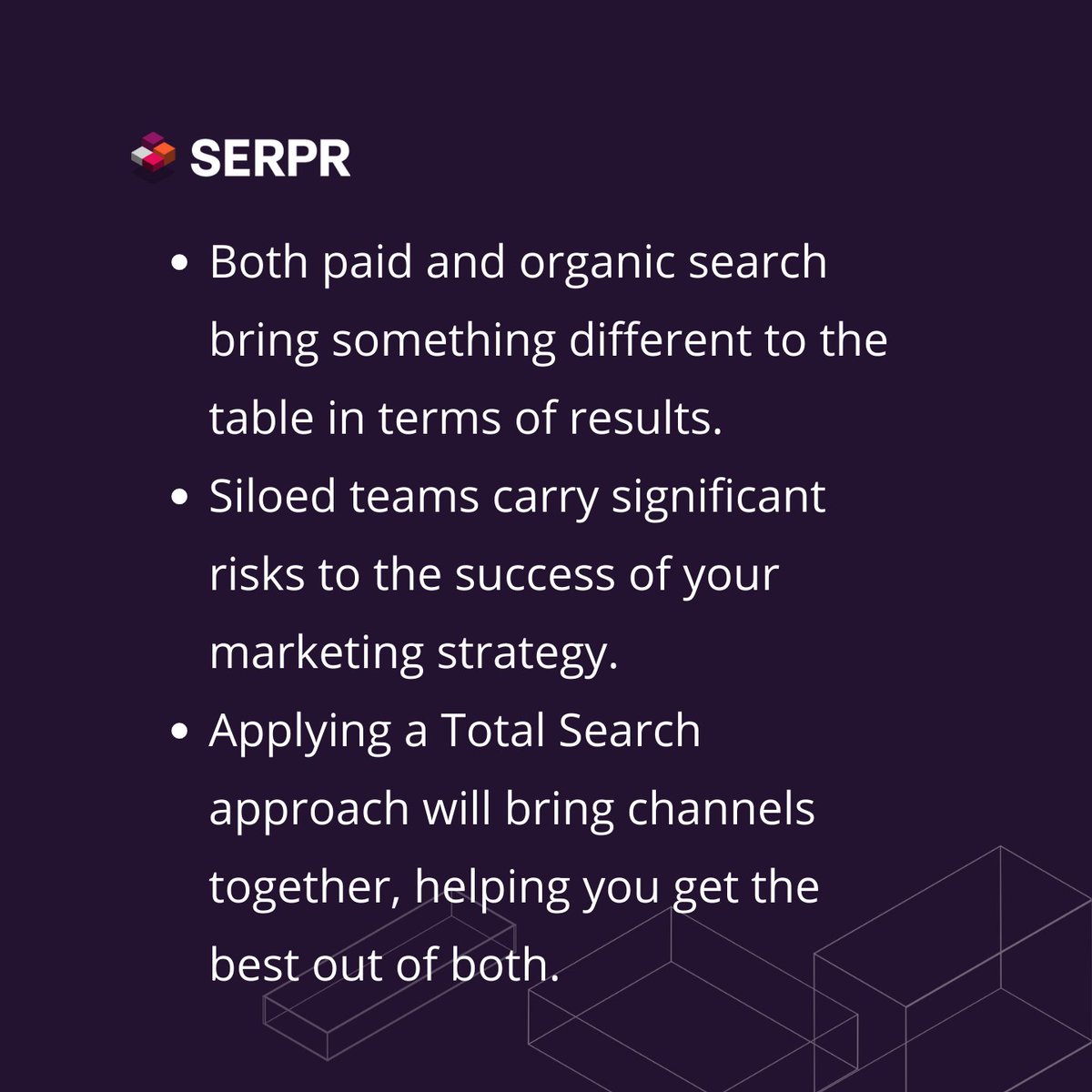 Found_Online's tweet image. See, our lovely friends at @serpr_ agree - taking a unified strategic (#TotalSearch) approach to your #SEM is the way to go!!! 🤩

#digitalstrategy #digitalmarketing #digitalmarketingstrategy #searchenginemarketing