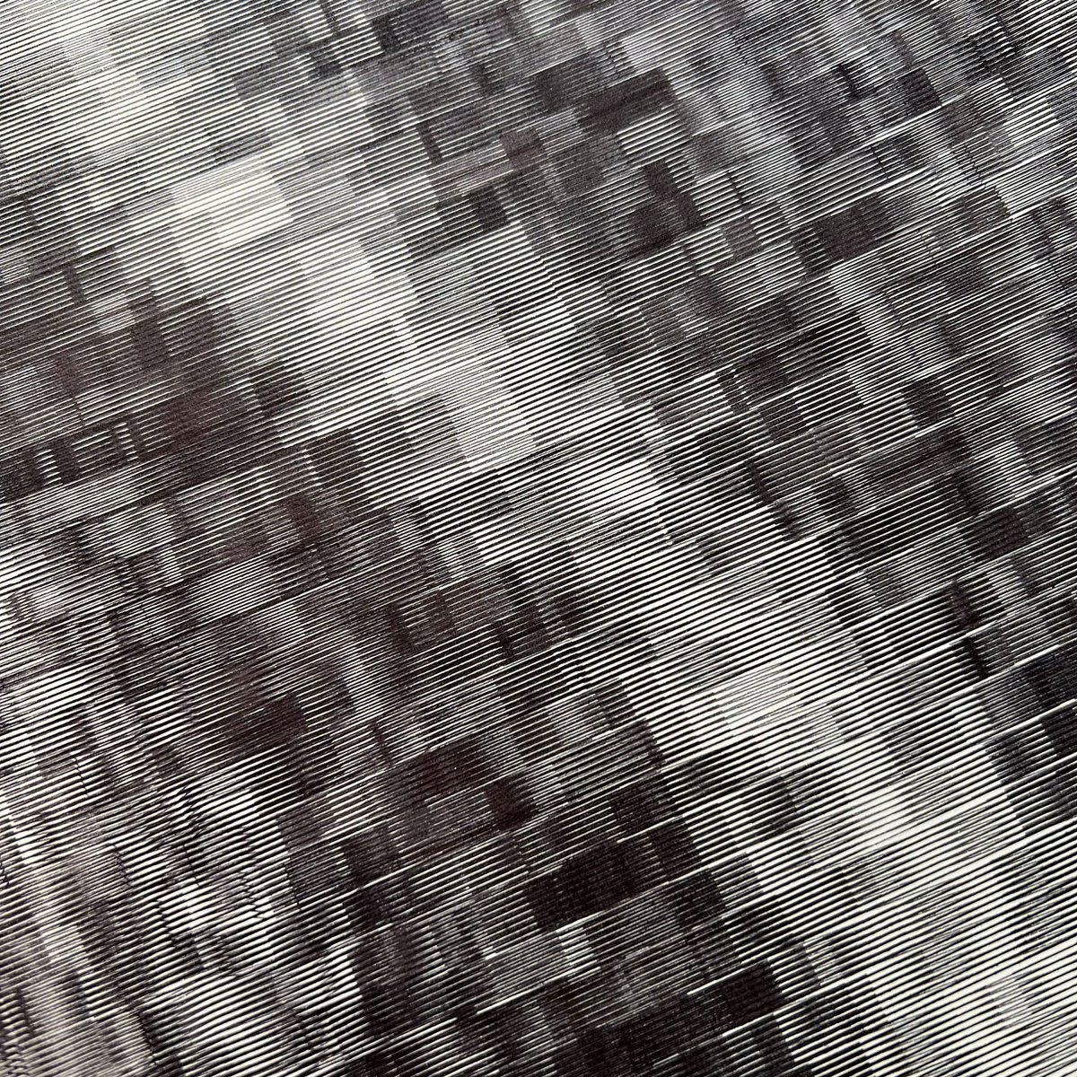 Cortex.

This one took 5 hours 30 minutes to plot but it was totally worth it.

Coded in Processing. Plotted on an Axidraw. 11x14” Bristol. Iroshizuku ink.

#plottertwitter #processing #plotterart #generative #genart