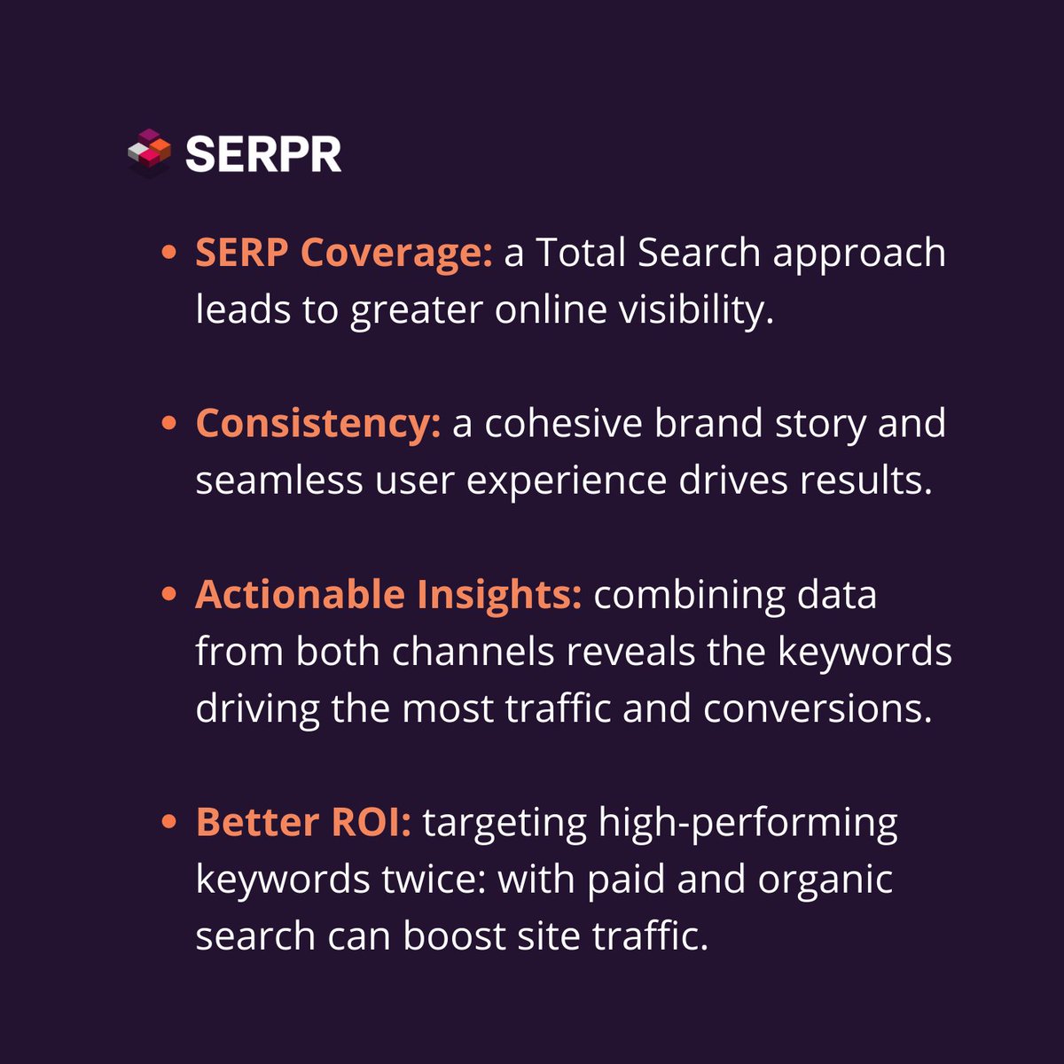 Found_Online's tweet image. See, our lovely friends at @serpr_ agree - taking a unified strategic (#TotalSearch) approach to your #SEM is the way to go!!! 🤩

#digitalstrategy #digitalmarketing #digitalmarketingstrategy #searchenginemarketing