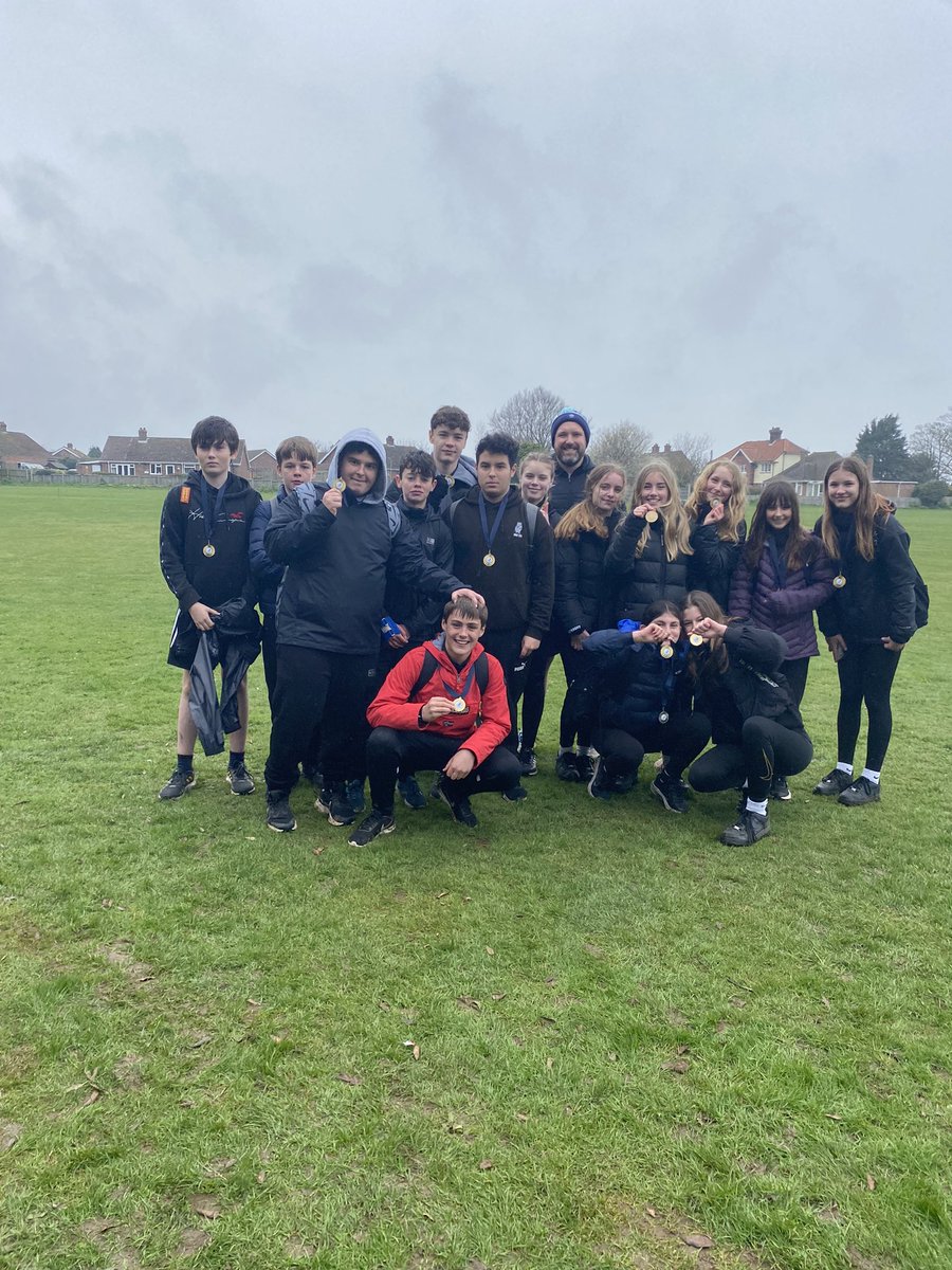 PeSheringham's tweet photo. @SheringhamHigh students had a great time today, helping to run the @NorthNorfolkSSP Primary Schools Cross Country event. A bit soggy but a great day! https://t.co/cuSBqwnokO