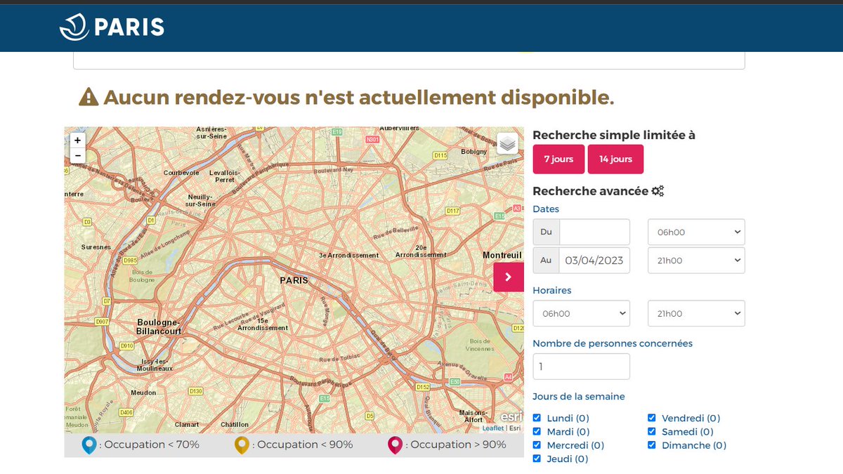 Benjinator30's tweet photo. @DenisPayre Vous pouvez avoir un rdv sur Paris le jour même ou pour la semaine d'après en utilisant la recherche par carte. Faites vos recherche les matins et les Vendredis après midi. https://t.co/BluMosL6bf