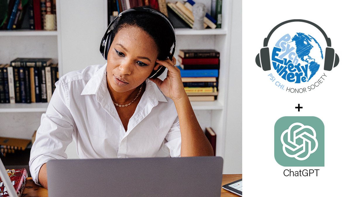 Odds are, you’ve heard about ChatGPT. Well, now’s your chance to listen or read along to a <a href="/PsychEverywhere/">Jenna Meaden</a> interview with this AI language-generating software!

Listen or read the episode here, link in bio: psichi.org/page/podcast-e…

#PsiChiPodcast #ConnectWithPsiChi