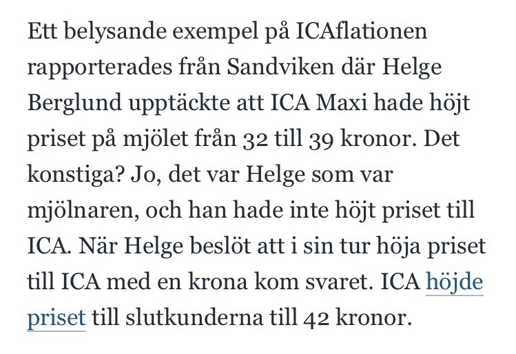 SilfverM's tweet photo. Talande exempel på hur priserna höjs omotiverat. https://t.co/JL6nWaVLcn