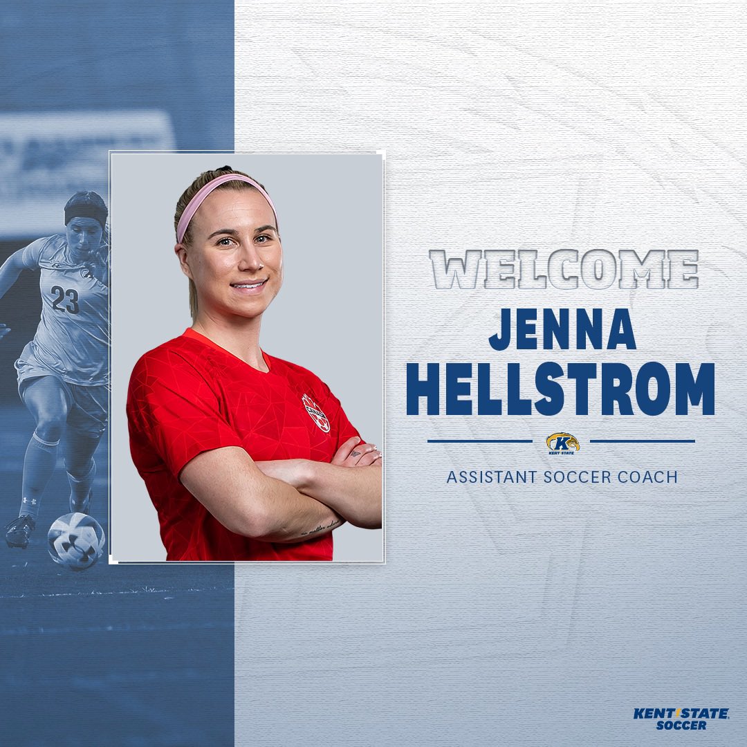 KentStSoccer's tweet image. Excited to officially announce that Jenna Hellstrom, Kent State’s all-time leader in goals, assists, and points, has joined head coach Rob Marinaro’s staff as an assistant coach. Welcome back home Jenna!⚡️

#GoFlashes⚡️