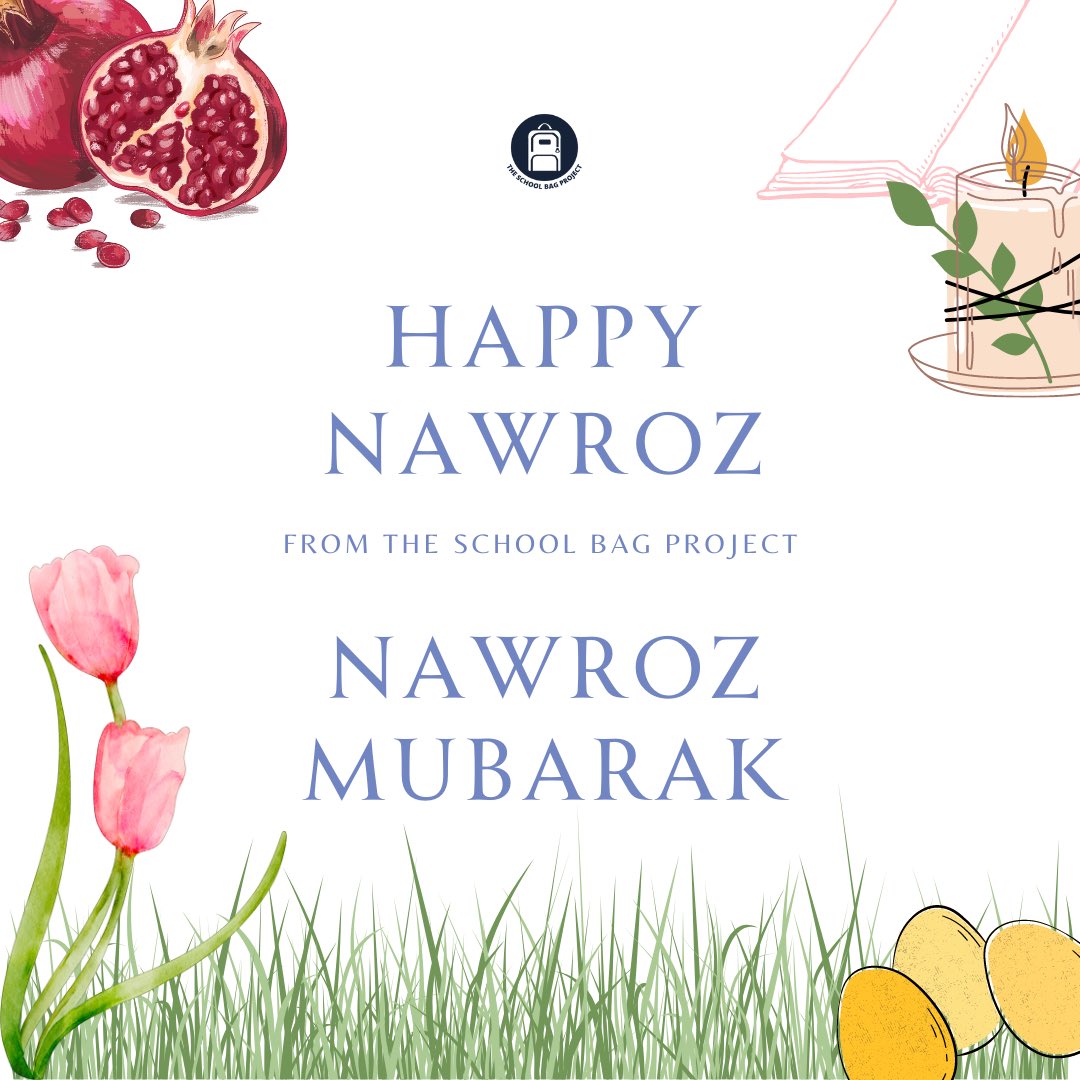 SchoolBagProj's tweet photo. From all of us at The School Bag Project, have a very happy #Nowroz, Nowroz Mubarak! 🌷🌱

https://t.co/vSVxcM8OwC https://t.co/uHfnJcNHym