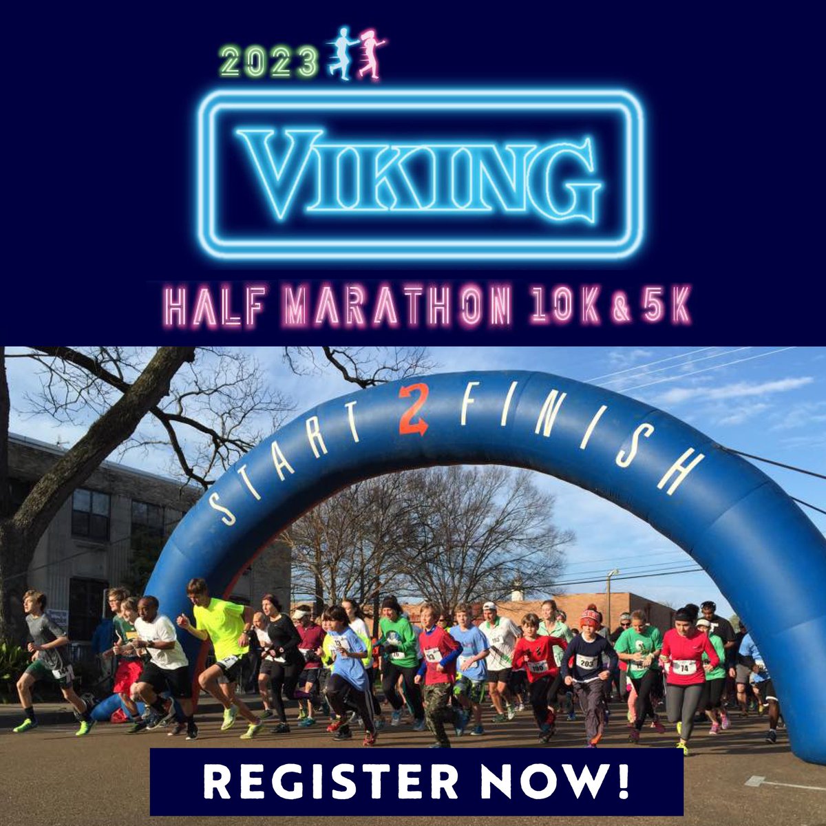 Pre-registration is open for the Viking Half Marathon and 5K on March 25, 2023. 🏃‍♀️

Register today at vikinghalfmarathon.raceroster.com

#travelgreenwood #greenwoodms #heartandsoul #heartofthedelta
#vikinghalfmarathon #running #fitness #runningcommunity #runnersLife #maratontraining