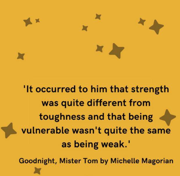 Kingswood_Eng's tweet photo. Our literature quotation of the week comes from Miss Harris, who says that “this is a quotation from my favourite childhood book.” 

Have you read Goodnight Mr Tom?📚⭐️✨

#kingswoodacademy #inspirationalquotation https://t.co/ULeTw9crEW