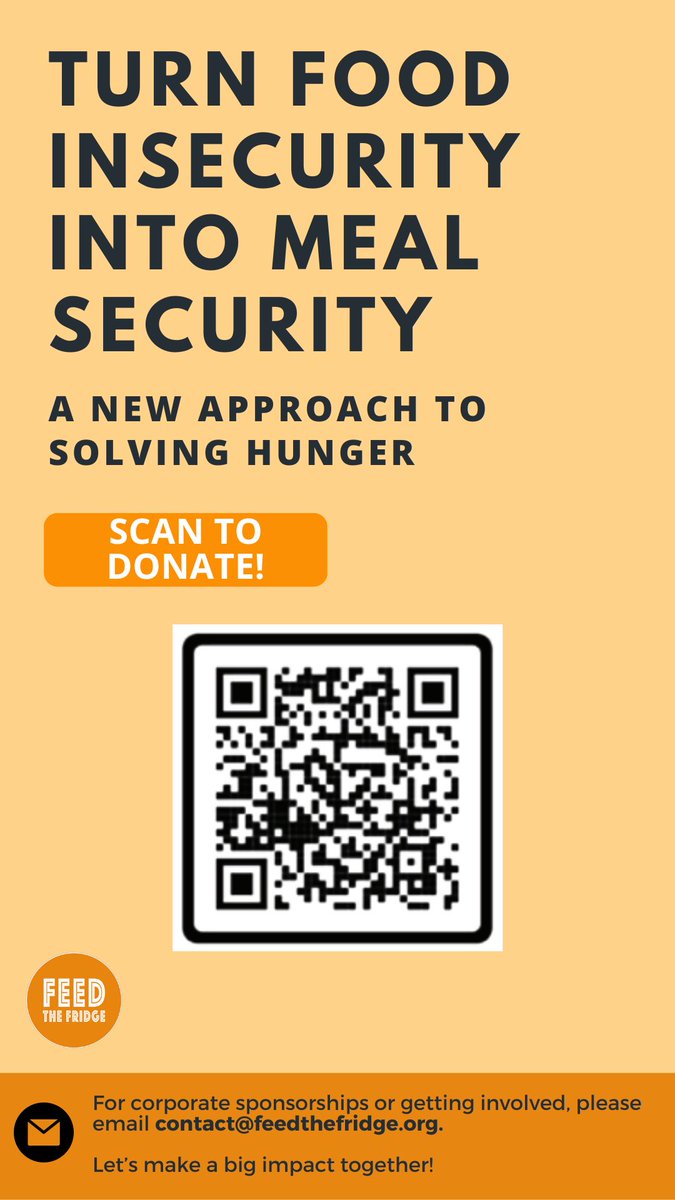 Help us turn food insecurity into meal security!

Head to the 🔗in our bio or ⬇️ scan our QR code below