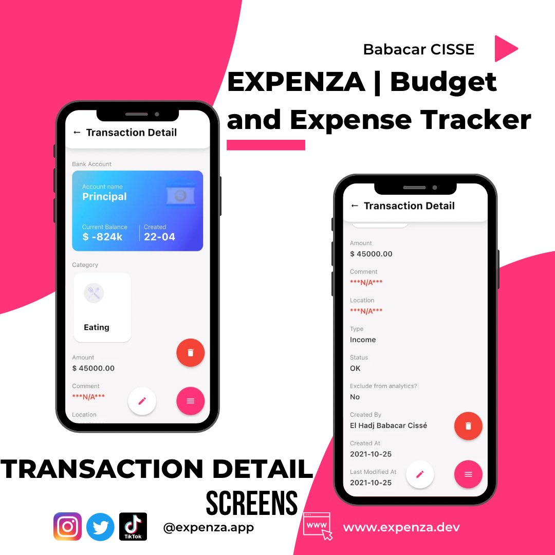 Expenza_app's tweet image. Expenza - Budget &amp;amp; Expense Tracker

Day 42 - Transactions Detail Screen

#expensetracker #expensemanager #100daysofcode #frontend #backend #flutter #flutterdev #springboot #nextjs #reactjs #tailwind #tailwindcss #budget #budgetgoals #budget101 #budgeting101 #budgeting