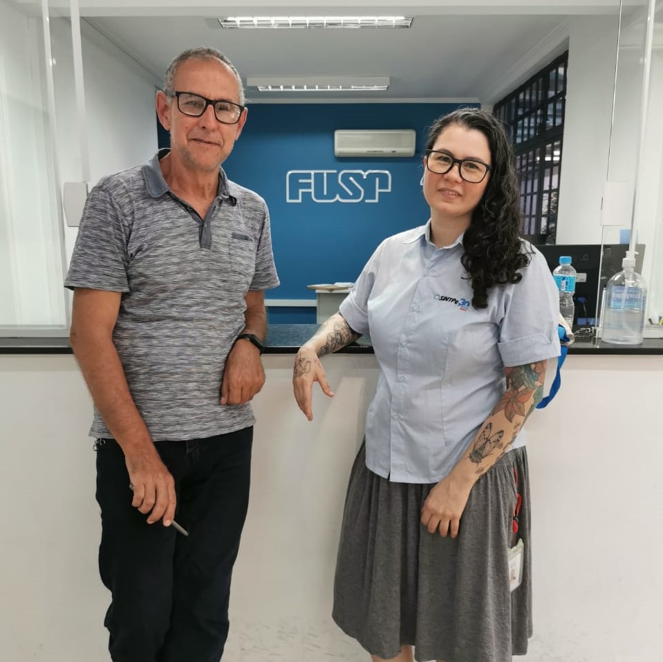 SINTPq's tweet photo. Dia de assembleia na FUSP com nossos diretores Régis Norberto e Priscila Leal! Após amplo diálogo com os trabalhadores, a pauta reivindicatória foi definida 👏
.
.
.
.
#assembleia #fusp #campanhasalarial #sindicato #sintpq https://t.co/Z8UY92kKnY