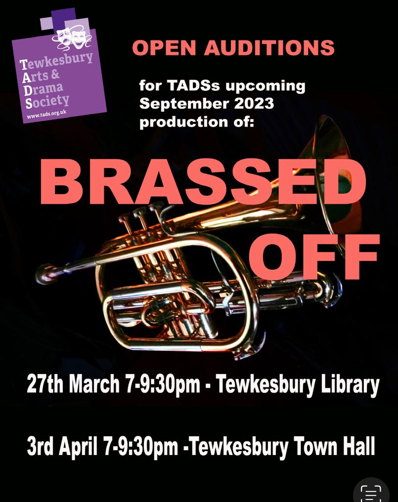 TADS Tewkesbury (@tewkesartsdrama) on Twitter photo Open auditions for our September production <a href="/RosesTheatre/">The Roses Theatre</a> of Brassed Off by Paul Allen (adapted from Mark Herman's screenplay) Open auditions for our September production <a href="/RosesTheatre/">The Roses Theatre</a> of Brassed Off by Paul Allen (adapted from Mark Herman's screenplay)