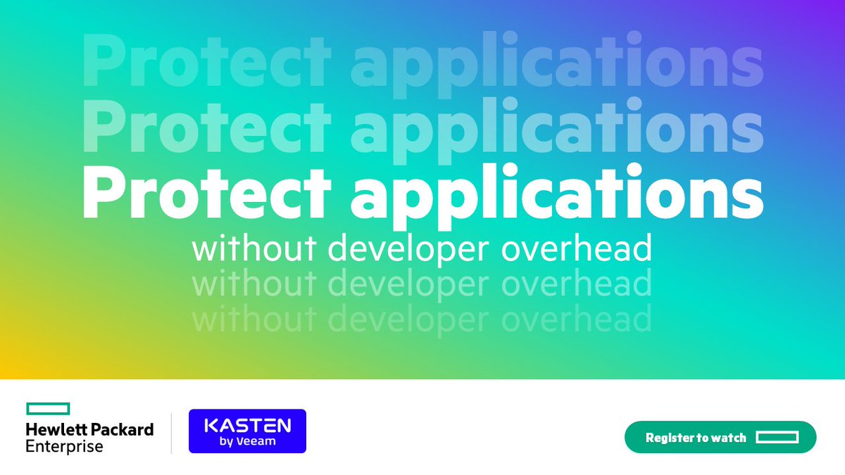 kastenhq: RT <a href="/HPE_Storage/">HPE Data Storage</a>: Ready to accelerate the journey to #Kubernetes? Mark your calendar for the 3/29 webinar where panelists from HPE, @kastenhq &amp; <a href="/esg_global/">Enterprise Strategy Group</a> discuss transforming data-centric workloads &amp; protecting Kubernetes environments. #contai…