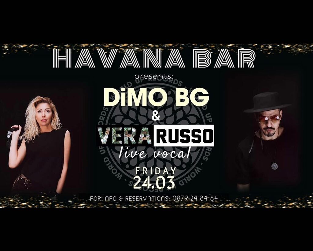 Петък 24.03 🚀 #плевен @havana_bar_pl 

#dimobg #verarusso #bettertogether #веравлизатишинатаизлиза #housemusic #live