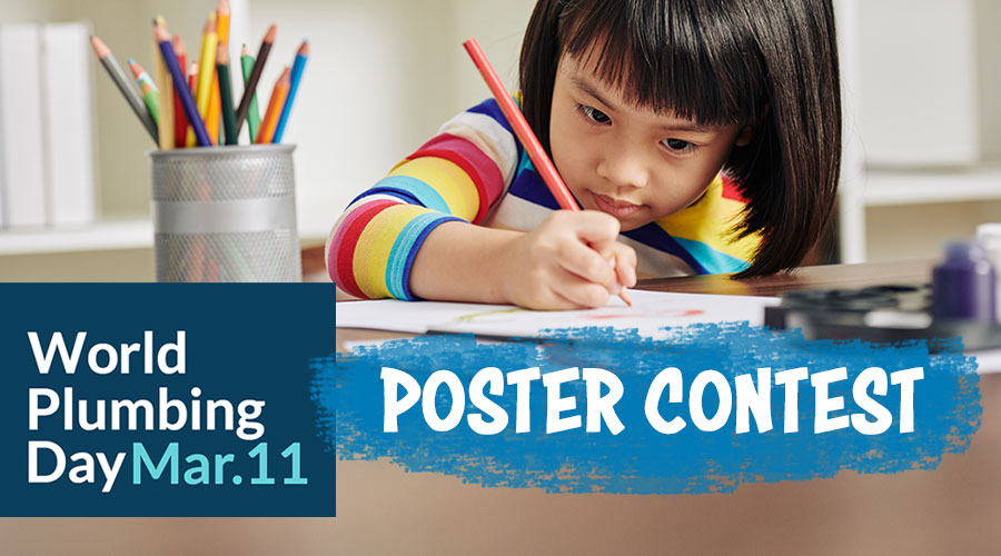 IWSHFoundation's tweet photo. Are you a student in grades 1-6 with a passion for art? Enter the IWSH #WorldPlumbingDay Poster Contest and create a poster inspired by this year's theme: "PLUMBING IS ESSENTIAL". You could win big for your school! Submit your entry at postercontest@IWSH.org #March4Water https://t.co/qcumAQRVRv